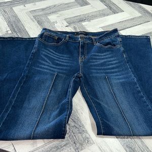Lucky & blessed high rise straight jean
